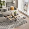 Couchtisch-Set Ramio Eiche/Schwarz 80x80 cm 2 Teile Vicco Bild 3