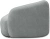 DOMO. collection Recamiere 700013, Liege mit Zierkissen, oval, Füße mit Filzgleitern, Chaiselongue, Sofa, Polstergarnitur, 183 x 105 x 75 (BxTxH), grau Bild 5