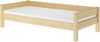 Kinderbett, Einzelbett, Holzbett Kiefer massiv klar lackiert 90x200 mit Lattenrost und Matratze V-60. 20-09 Bild 1