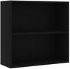 vidaXL Bücherregal Schwarz 80x30x76,5 cm Holzwerkstoff 801000 Bild 2