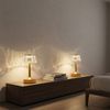 2x LED Tischleuchte, Messing, Kristall-Effekt, Touch, Dimmer Bild 3