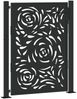vidaXL Gartentor Schwarz 100x125 cm Stahl Flammendesign 4100990 Bild 2