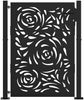 vidaXL Gartentor Schwarz 100x125 cm Stahl Flammendesign 4100990 Bild 3