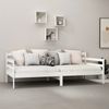 vidaXL Tagesbett mit Matratze 90x200 cm Weiß Kiefer Massivholz [3083595] Bild 3