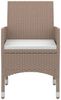 vidaXL 7-tlg. Garten-Essgruppe mit Auflagen Poly Rattan und Glas 3099706 Bild 4