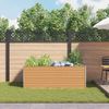 vidaXL Hochbeet Hellbraun 195 x 100 x 68 cm Verzinkter Stahl 42017367 Bild 4