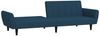 vidaXL Schlafsofa 2-Sitzer Blau Samt 375857 Bild 4