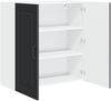 vidaXL Wandschrank PORTO Schwarz 80 x 31 x 80 cm Holzwerkstoff 885406 Bild 5
