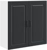 vidaXL Wandschrank PORTO Schwarz 80 x 31 x 80 cm Holzwerkstoff 885406 Bild 2