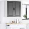 vidaXL Wandschrank PORTO Schwarz 80 x 31 x 80 cm Holzwerkstoff 885406 Bild 4