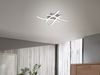 LED Deckenleuchte ROUTE 4 flammig Metall Silber Neutralweiß, Breite 46cm Bild 4