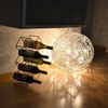 s.luce Mesh LED-Drahtkugel Innen & Außen Warmweiß Aluminium Ø 50cm Bild 5