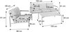 Aluminium-Gartengarnitur HWC-O11, Outdoor 3-Sitzer Sitzbank Sessel Sofa, Olefin (205 g/m²) ~ terrakotta Polster beige Bild 3
