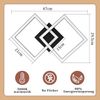 ZMH Deckenlampe LED Deckenleuchte Küche - Modern Küchenlampe 24W Wohnzimmerlampe Design Flurlampe Warmweiß Schlafzimmerlampe Flur Deckenbeleuchtung Eckig Weiß für Wohnzimmer Schlafzimmer Bild 3