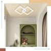 ZMH Deckenlampe LED Deckenleuchte Küche - Modern Küchenlampe 24W Wohnzimmerlampe Design Flurlampe Warmweiß Schlafzimmerlampe Flur Deckenbeleuchtung Eckig Weiß für Wohnzimmer Schlafzimmer Bild 5
