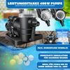 KESSER® Sandfilteranlage Sandfilter + 800g Filterbälle ersetzen 25kg Filtersand 7-Wege Ventil mit Druckanzeige Poolfilter 10 m³/h Filteranlage Filterkessel für Pool Schwimmbecken 10.200 L/h Schwarz Bild 3