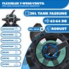 KESSER® Sandfilteranlage Sandfilter + 800g Filterbälle ersetzen 25kg Filtersand 7-Wege Ventil mit Druckanzeige Poolfilter 10 m³/h Filteranlage Filterkessel für Pool Schwimmbecken 10.200 L/h Schwarz Bild 5