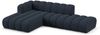 Micadoni Modulares Ecksofa offen Lupine 5-Sitzer Links Chenille Eden Marineblau Bild 2