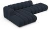 Micadoni Modulares Ecksofa offen Lupine 5-Sitzer Links Chenille Eden Marineblau Bild 3