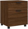 vidaXL Mobiler Aktenschrank mit Rollen Braun Eichen-Optik 45x38x54 cm 817137 Bild 2