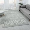 Vimoda Teppich Teppich Wohnzimmer Waschbar Barbaren Design Hochtief, in-/Outdoor, Rechteckig, Höhe: 10 mm, Rückenmaterial Baumwolle, Weich & robust modern Design Raute Bild 2