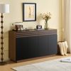 Sideboard 150 cm mit Schubladen und Türen, Stauraumschrank in Holzoptik Braun Schwarz, Kommode Bild 2