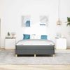 vidaXL Boxspringbett mit Matratze Dunkelgrau 160 x 200 cm Stoff 3398578 Bild 3