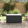 vidaXL Gartenbank mit Kissen Schwarz 116x46x57 cm Poly Rattan 363417 Bild 3