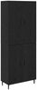 vidaXL Highboard 2 pcs Schwarz Eichen-Optik Engineered Wood und Glas 3416103 Bild 2