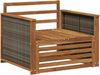 vidaXL Outdoor Mittelsofa Massivholz Akazie Natur 3438933 Bild 2