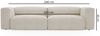 GRAINGOLD Sofa Landi, Couch mit Wellenfeder, mit Armlehnen, Cord-Stoff, Braun Bild 5