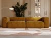 GRAINGOLD Sofa Landi, Couch mit Wellenfeder, mit Armlehnen, Cord-Stoff, Braun Bild 3