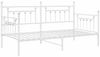 vidaXL Tagesbettrahmen Weiß 100 x 190 cm Stahl 42002674 Bild 4