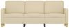 vidaXL 3-Sitzer-Sofa Creme 180 cm Stoff 359488 Bild 3