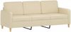 vidaXL 3-Sitzer-Sofa Creme 180 cm Stoff 359488 Bild 2