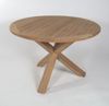Gartenmöbelset 4 Klappstühle Alessandria + Tisch Ravenna rund Teakholz - Durchmesser Tischplatte: 120 cm Bild 3