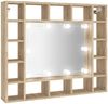 vidaXL Spiegelschrank mit LED Sonoma-Eiche 91x15x76,5 cm 808867 Bild 2