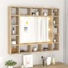 vidaXL Spiegelschrank mit LED Sonoma-Eiche 91x15x76,5 cm 808867 Bild 4