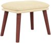 vidaXL Fußhocker Creme 45 x 29,5 x 39 cm Stoff [341459] Bild 2