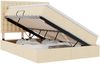 vidaXL Bett mit Stauraum und LED mit LED Creme 140 x 200 cm Polyester 3372550 Bild 2