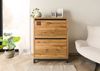 Schuhschrank Wildeiche 90x40x120 natur geölt VILLANDERS #135 Bild 3