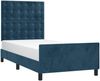 Einzelbettgestell Design für Erwachsene ohne Matratze Dunkelblau 100x200 cm Samt d4357e Bild 3