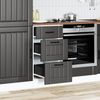 vidaXL Küchenunterschrank „Lucca“ Schwarz Holzwerkstoff 854231 Bild 3