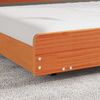 vidaXL Bettgestell Braun 90 x 200 cm Massivholz Kiefer 873423 Bild 4