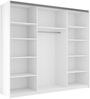 Kleiderschrank Atalio 250 mit 3 Schiebetüren (Farbe: Weiß) Bild 3