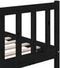 vidaXL Massivholzbett Schwarz 150x200 cm 5FT King Size [3101162] Bild 4
