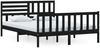 vidaXL Massivholzbett Schwarz 150x200 cm 5FT King Size [3101162] Bild 5