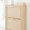 SoBuy FSR159-N Schuhschrank, MDF, Papierfurnier, Holzfarben, 24 x 118,01 x 59,99 cm Bild 4