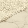vidaXL Winterbettdecke Creme 140 x 200 cm Mikrofaser und Teddy-Fleece 42026362 Bild 5