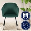 Esszimmerstuhl CILIS - Samt Dunkelgrün 57x58x80 cm | Essstühle Esszimmerstühle Küchenstühle Wohnzimmerstühle Bild 5